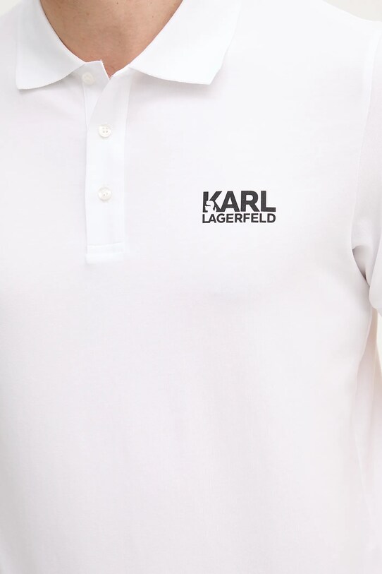 Karl Lagerfeld tricou polo 553235.745088 alb