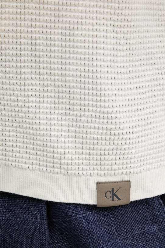 Calvin Klein Jeans polo bawełniane LV04RC306G beżowy