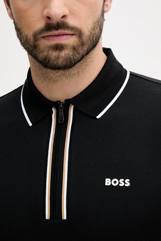 BOSS Green poló 50544450 fekete