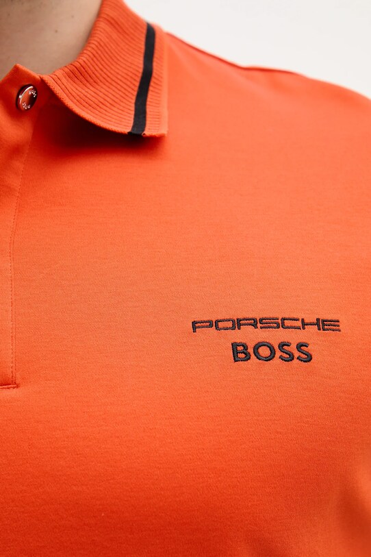 BOSS pamut póló 50543257 narancssárga