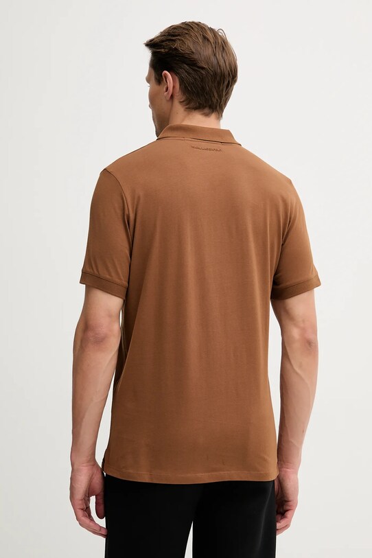 Îmbrăcăminte Karl Lagerfeld polo de bumbac 553224.745710 maro