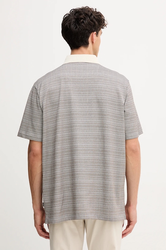 Odzież BOSS polo bawełniane 50543402 szary