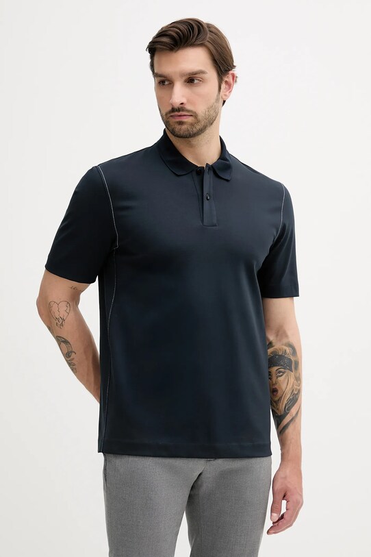 BOSS tricou polo regular bleumarin 50543387