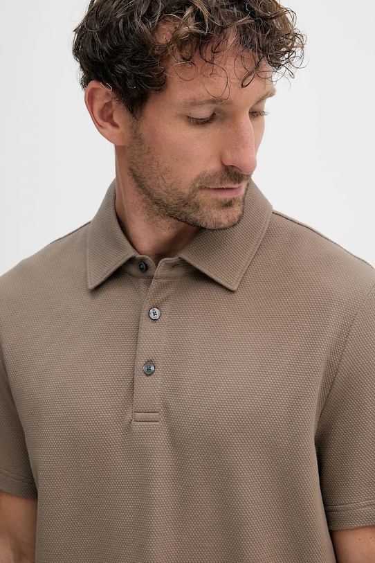 Πόλο Michael Kors καφέ CT552LFHSA