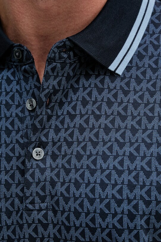 Michael Kors polo bawełniane CS550V85KS granatowy