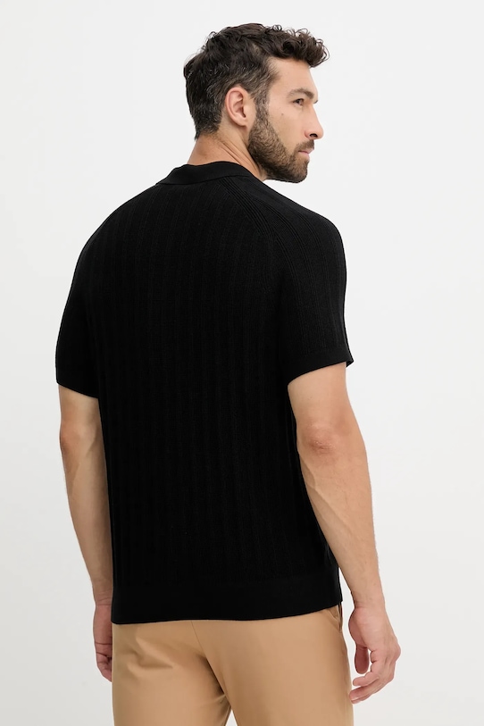 Odzież Michael Kors polo bawełniane CT560GT469 czarny