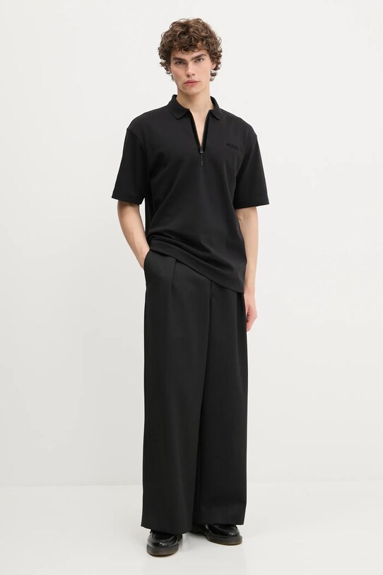 HUGO tricou polo 50542313 negru AW25