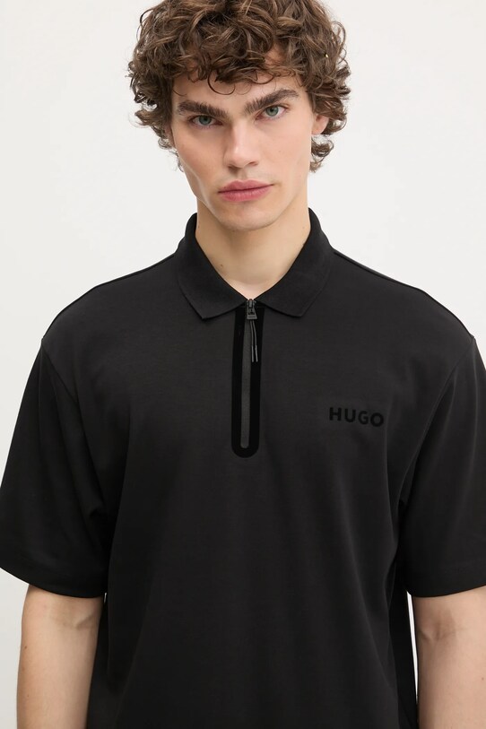 HUGO tricou polo negru 50542313