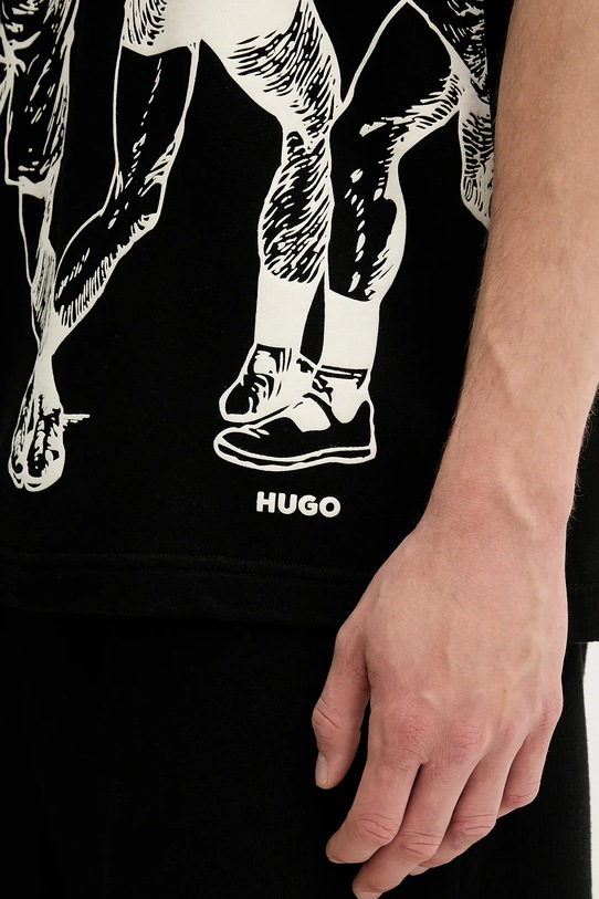 HUGO polo bawełniane 50542432 czarny