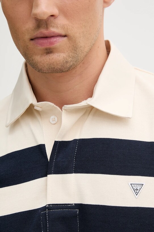 Guess polo bawełniane MARINA M5YP25.K0241 beżowy