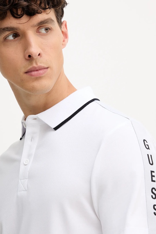Guess tricou polo PAUL alb M5YP42.KARS2