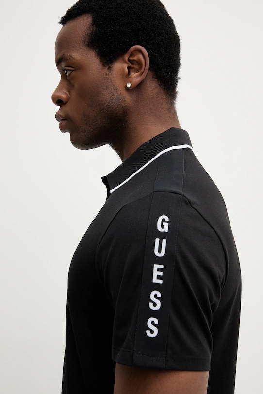 Guess tricou polo PAUL M5YP42.KARS2 negru