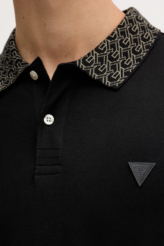 Guess tricou polo LYLE M5YP60.K7O64 negru