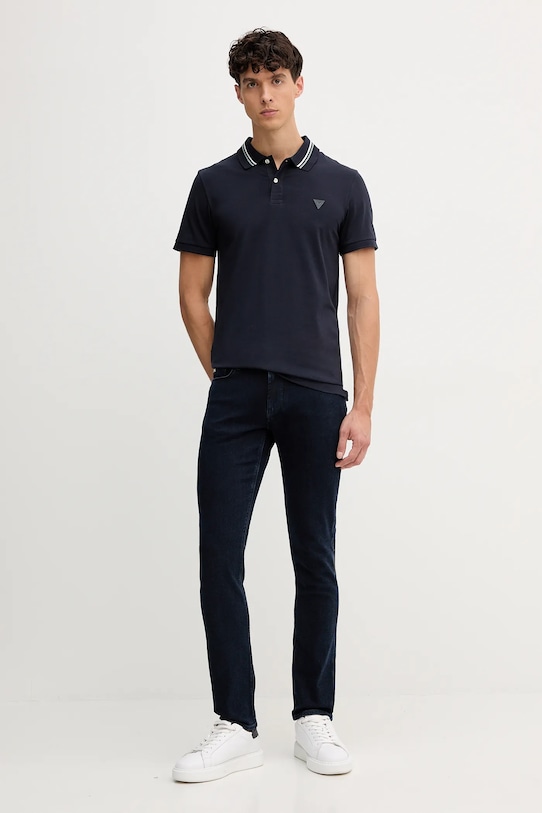 Polo tričko Guess NOLAN M5YP66.J1314 tmavomodrá AW25