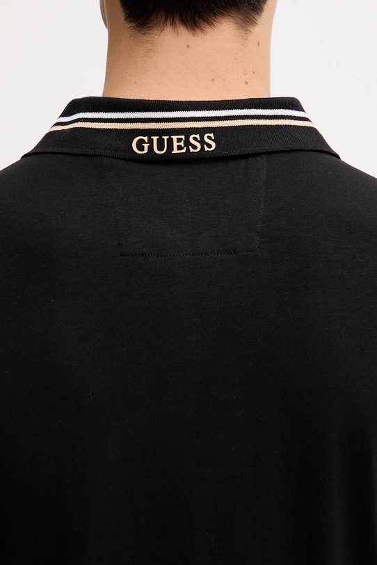 Guess tricou polo NOLAN M5YP66.J1314 negru