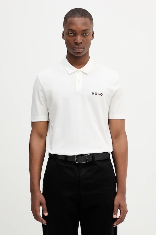 HUGO polo de bumbac uni bej 50542830