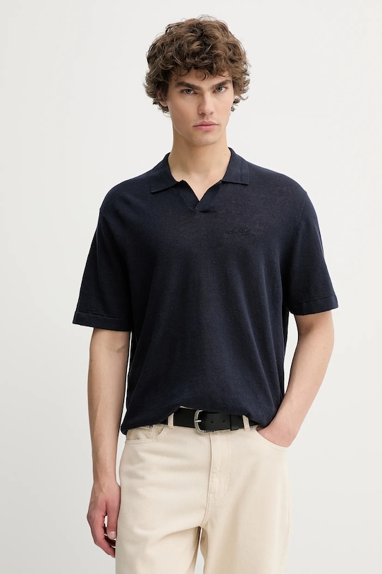 Les Deux polo din in Emmanuel regular bleumarin 1000033