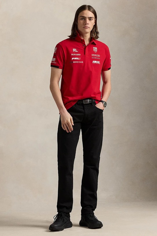 Clothing Polo Ralph Lauren polo shirt Sskccmslm2 Short Sleeve 710972342 red