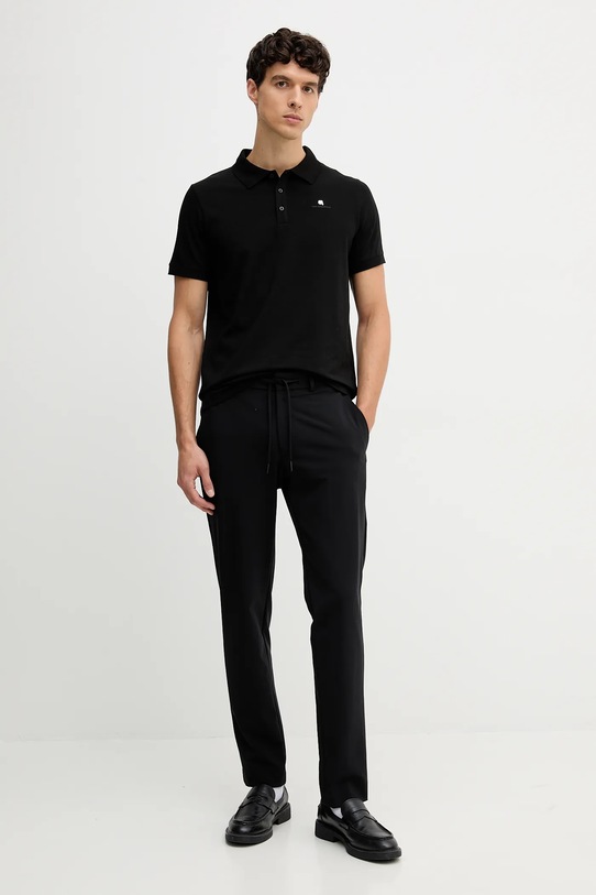 Karl Lagerfeld tricou polo 554235.745022 negru AW25