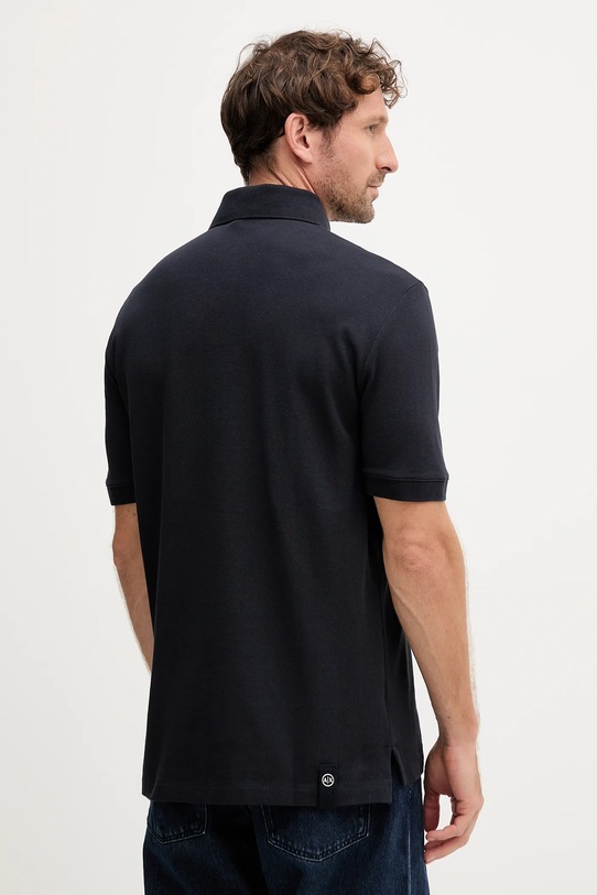 Armani Exchange polo bawełniane XM000990.AF10366 granatowy AW25