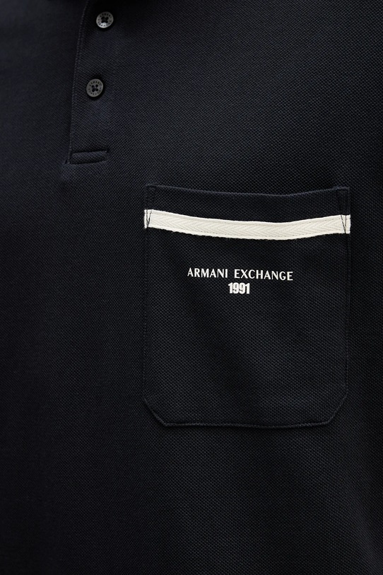 Armani Exchange polo bawełniane granatowy XM000990.AF10366