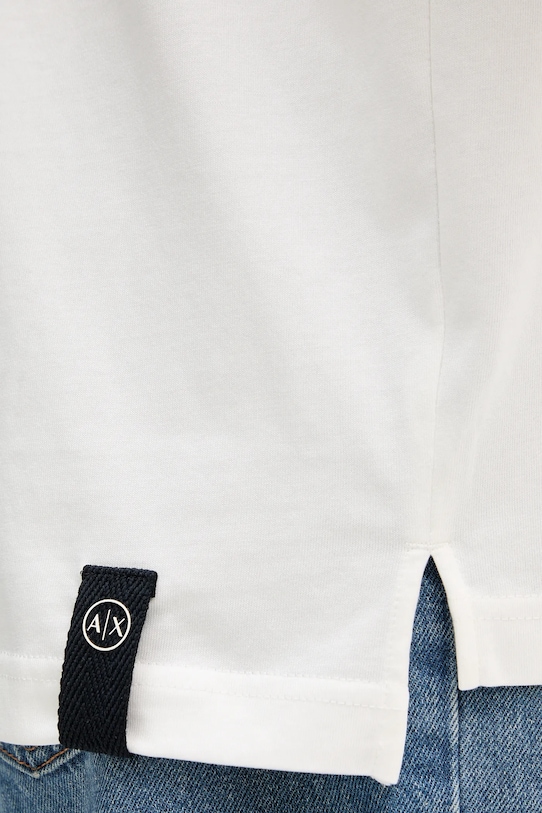 Pamučna polo majica Armani Exchange bijela XM000993.AF10361