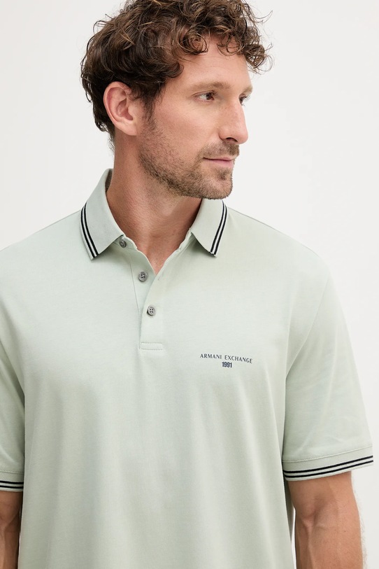 Îmbrăcăminte Armani Exchange polo de bumbac XM000993.AF10361 verde