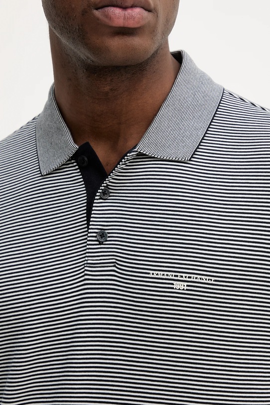 Armani Exchange polo bawełniane XM000995.AF15917 granatowy