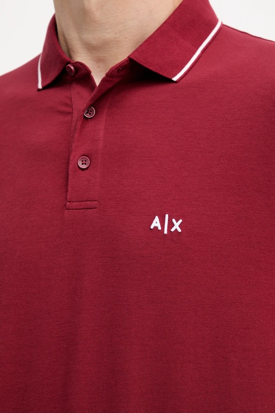Armani Exchange polo XM001289.AF10363 bordowy