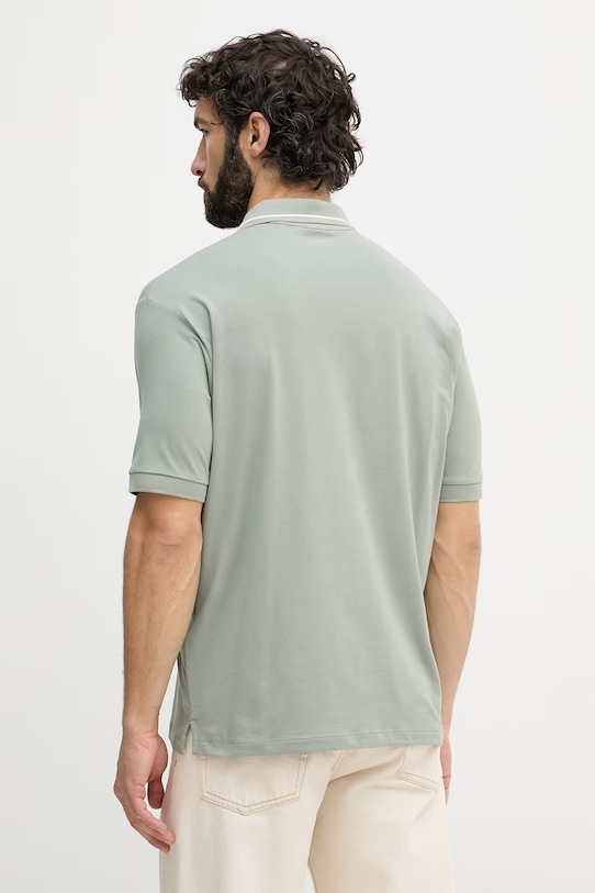 Odjeća Armani Exchange polo za muškarce s pamukom XM001557.AF10363 zelena