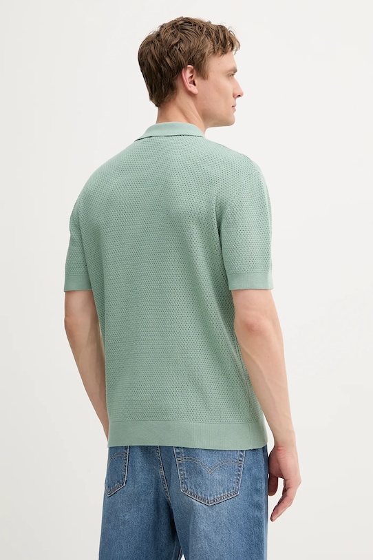 Odzież Pepe Jeans polo bawełniane PM702536 zielony