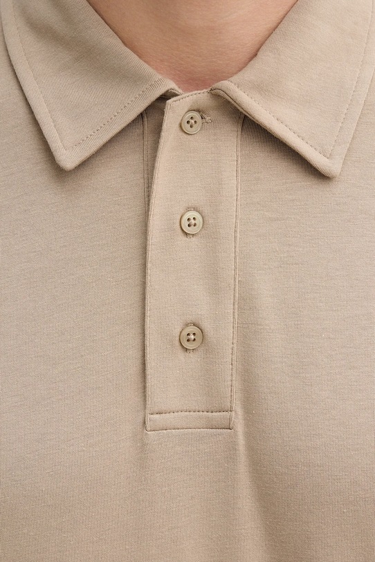 Sisley polo 3ZDES300X beżowy