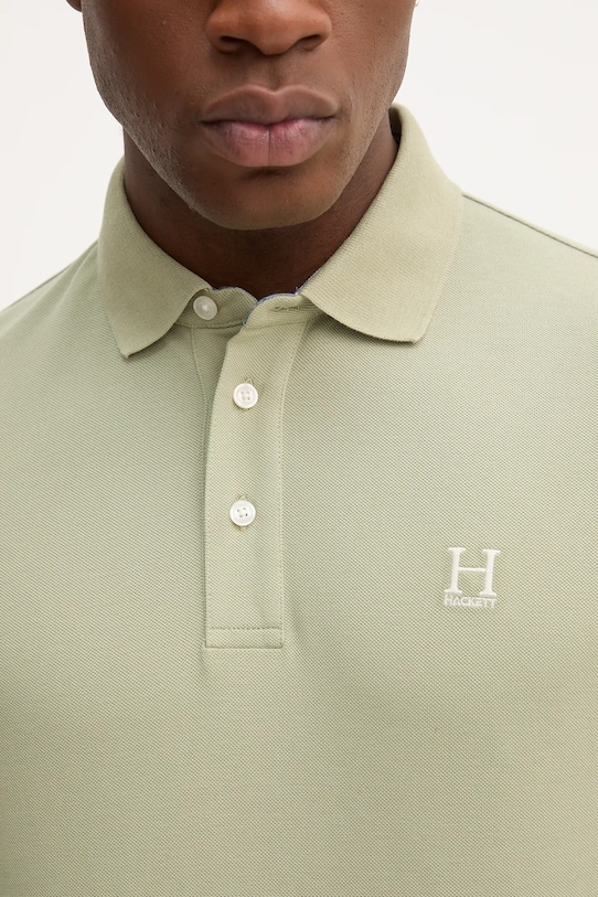 Hackett London polo bawełniane HM5600001 zielony