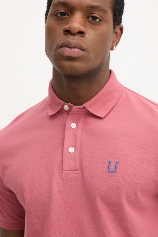 Hackett London polo bawełniane HM5600001 czerwony