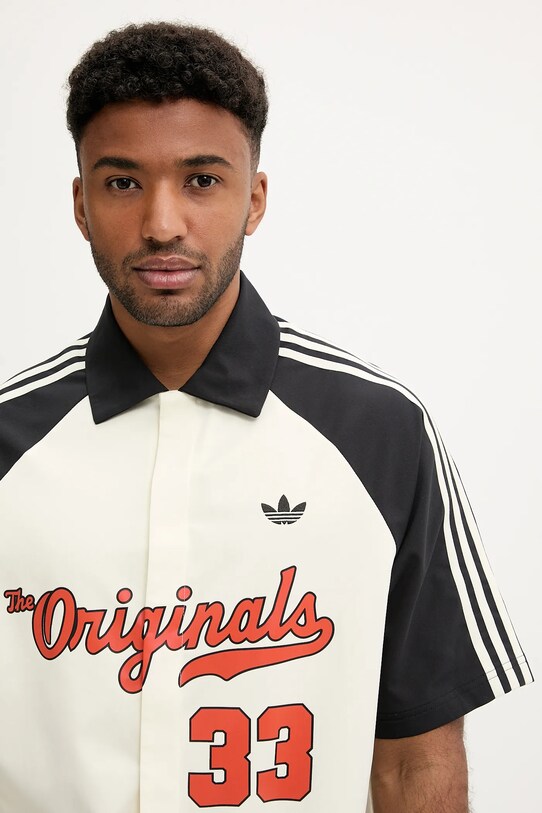 adidas Originals cămașă Winter Shooter bej JM0514