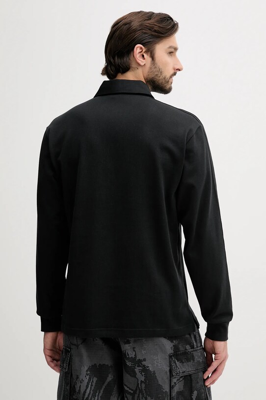 Ruházat adidas Originals pamut hosszúujjú Rugby Polo JY1401 fekete