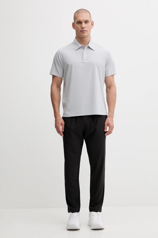 Calvin Klein Performance polo treningowe LVGMF5K103 szary AW25