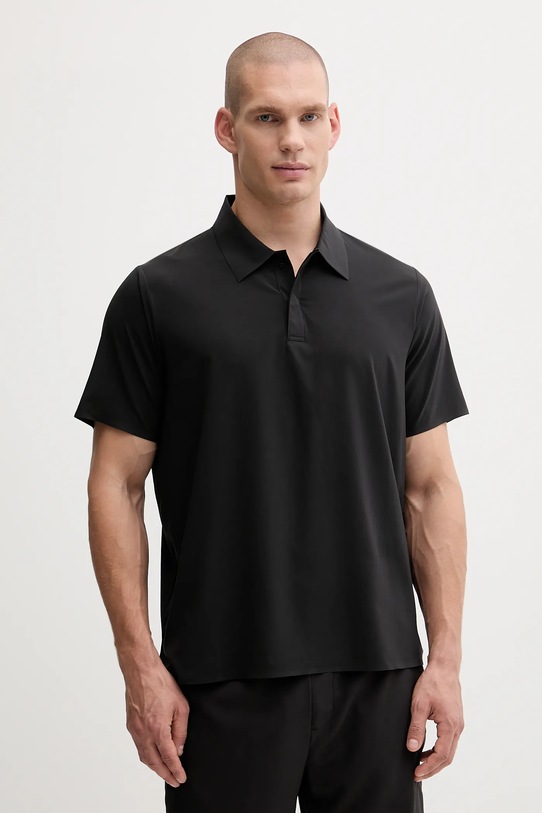 Поло для тренувань Calvin Klein Performance regular чорний LVGMF5K103