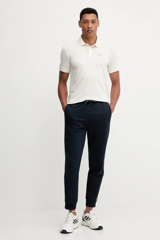 EA7 Emporio Armani polo AF10373.7M000901 beżowy AW25