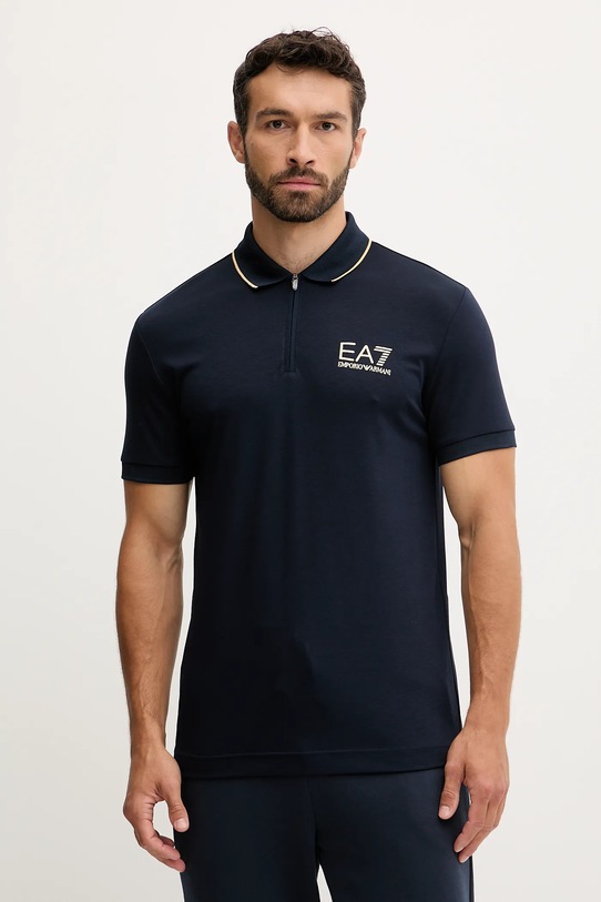 EA7 Emporio Armani poló nyomtatásos sötétkék AF13739.7M000669