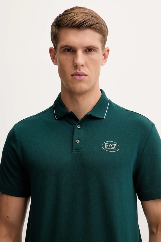 Поло EA7 Emporio Armani зелёный AF13511.7M000847