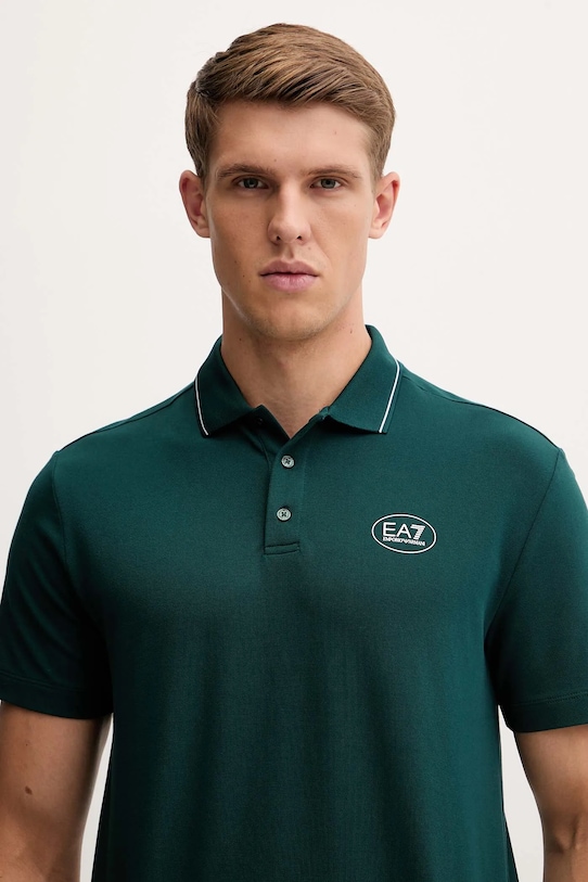 Поло EA7 Emporio Armani зелёный AF13511.7M000847