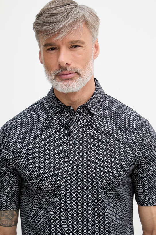 Armani Exchange polo pánské bavlněné námořnická modř XM000735.AF10356