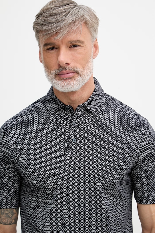 Armani Exchange polo pánské bavlněné námořnická modř XM000735.AF10356