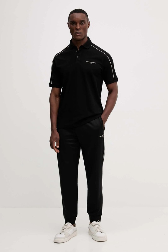Хлопковое поло Armani Exchange XM001359.AF13026 чёрный AW25