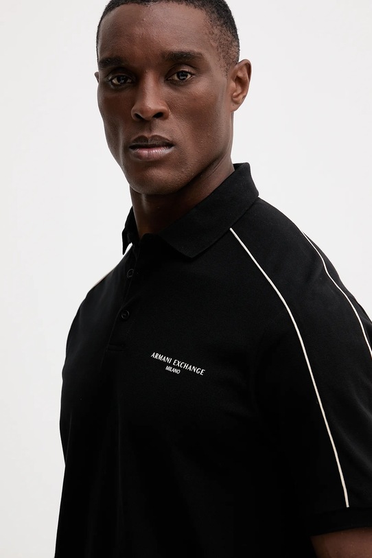 Хлопковое поло Armani Exchange чёрный XM001359.AF13026