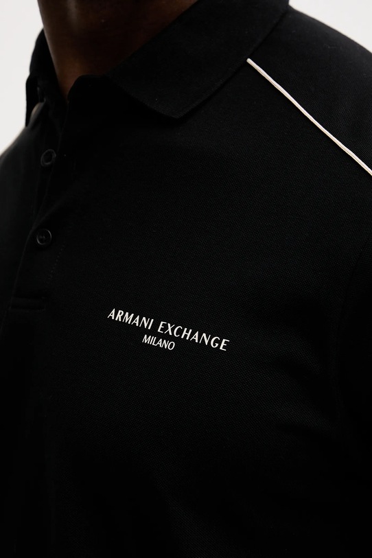 Хлопковое поло Armani Exchange XM001359.AF13026 чёрный