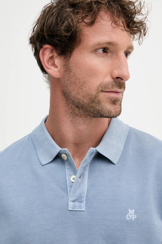 Marc O'Polo polo bawełniane niebieski 526226653000