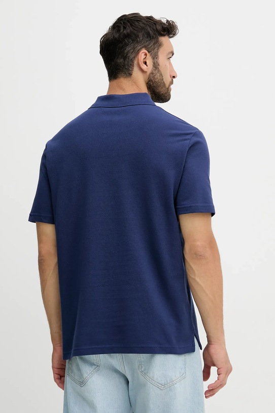 Îmbrăcăminte Just Cavalli polo de bumbac 79OAGT06.CJ506 bleumarin