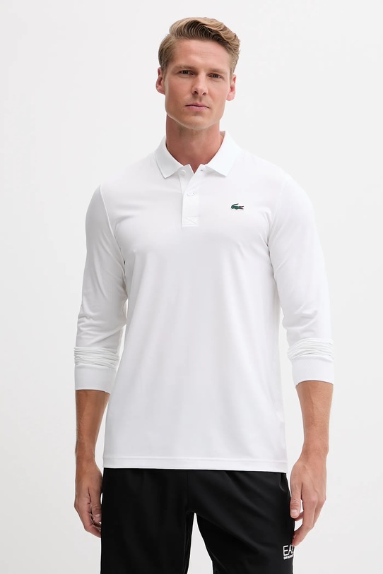 Lacoste longsleeve z elastanem biały DH2615
